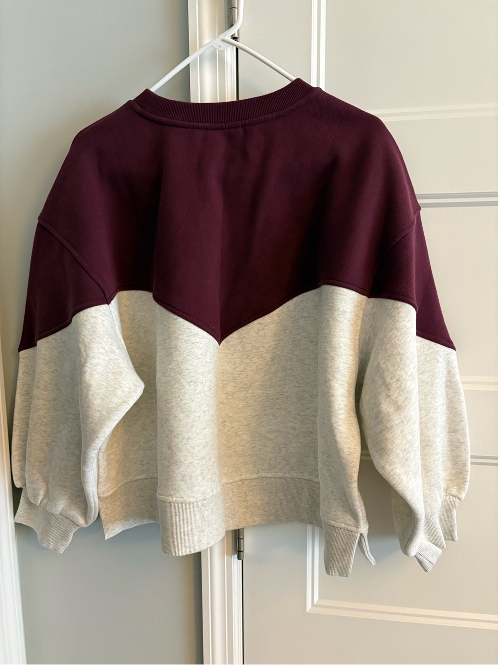 SSYS The Label Maroon and Light Gray Sweatshirt - Picture 2 of 3
